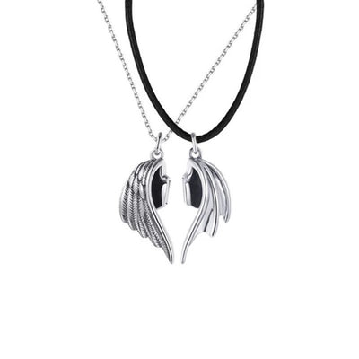 Angel Wings Magnetic Couple Necklaces - Necklaces -