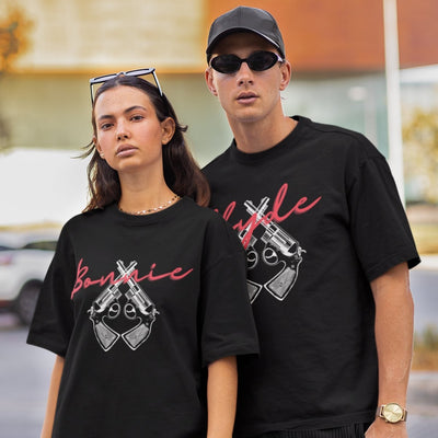 Bonnie & Clyde Matching Couple T-Shirts - Shirts - S