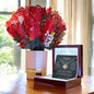 Bundle: Forever Love Necklace + Flower Bouquet - Jewelry - 18K Yellow Gold Finish