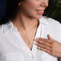 Bundle: Forever Love Necklace + Flower Bouquet - Jewelry - 18K Yellow Gold Finish