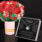 Bundle: Forever Love Necklace + Flower Bouquet - Jewelry - 18K Yellow Gold Finish