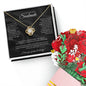 Bundle: Forever Love Necklace + Flower Bouquet - Jewelry - 18K Yellow Gold Finish
