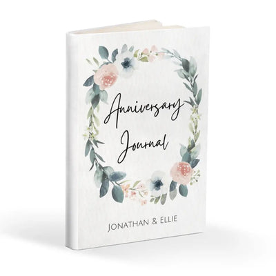 Custom Names Anniversary Journal Lovebook For Couples - Notebook - Hardcover Journal Matte