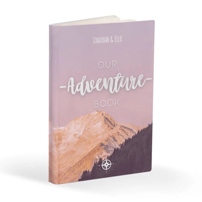 Custom Names Couple Adventure Book - Notebook - Hardcover Journal Matte