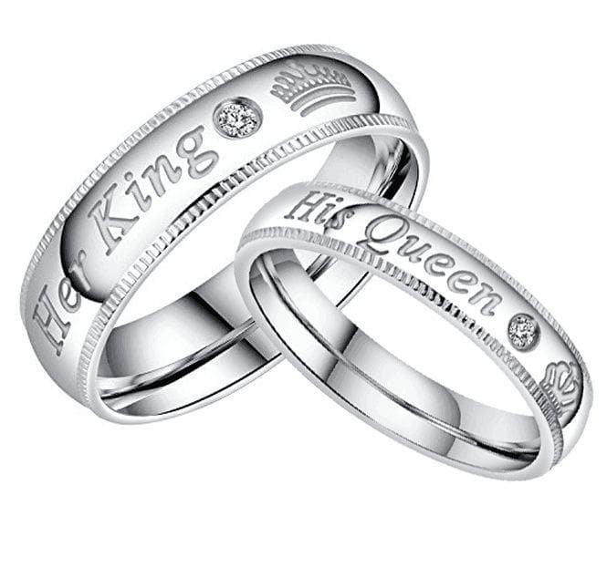 His Queen Queen Promise Rings Her King And His Queen Matching