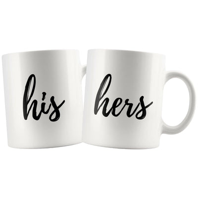 His And Hers Matching Couple Mugs - Drinkware - His Mug, Hers Mug