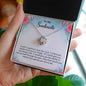 Love Knot Necklace with 14k White Gold Plating - Jewelry - 14K White Gold Finish