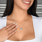 Love Knot Necklace with 14k White Gold Plating - Jewelry - 14K White Gold Finish