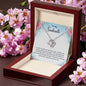 Love Knot Necklace with 14k White Gold Plating - Jewelry - 14K White Gold Finish