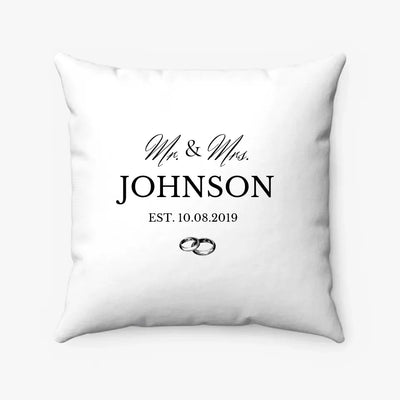 Mr. And Mrs. Custom Couple Pillow - Pillow - Pillow Case