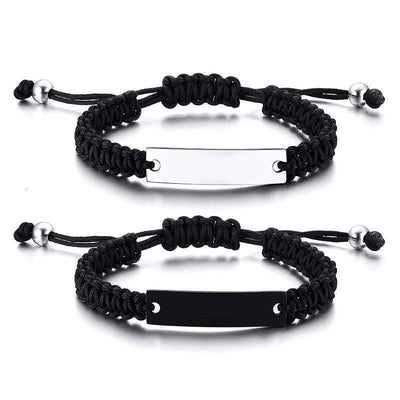 Personalized Bar Bracelets for Couples - Bracelets - Pair
