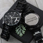 Personalized Chronograph Watch for Him with Custom Engraving - Jewelry -