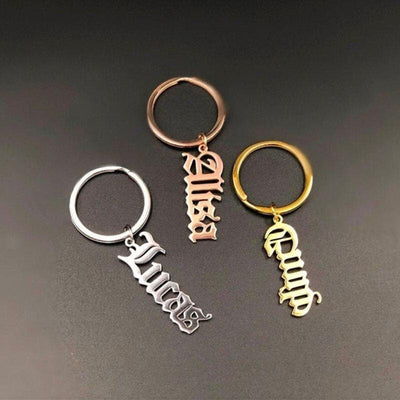 Personalized Keychain with Custom Name Pendant - Keychain - 1to9 fonts