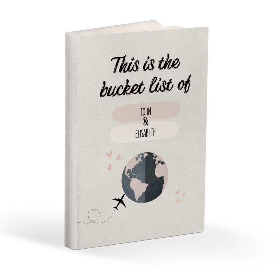Our Bucket List Couple's Scrapbook Notebook