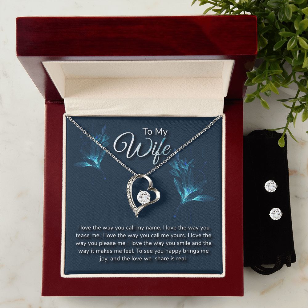 Forever Love Necklace & Earrings Set