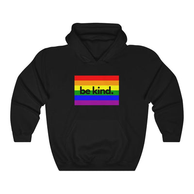 Be Kind Rainbow Hoodie - Hoodie - Black