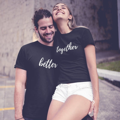 Better Together Black Couple T-Shirts - Shirts - S