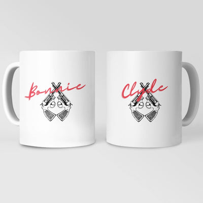 Bonnie And Clyde Matching Couple Mugs - Mug -