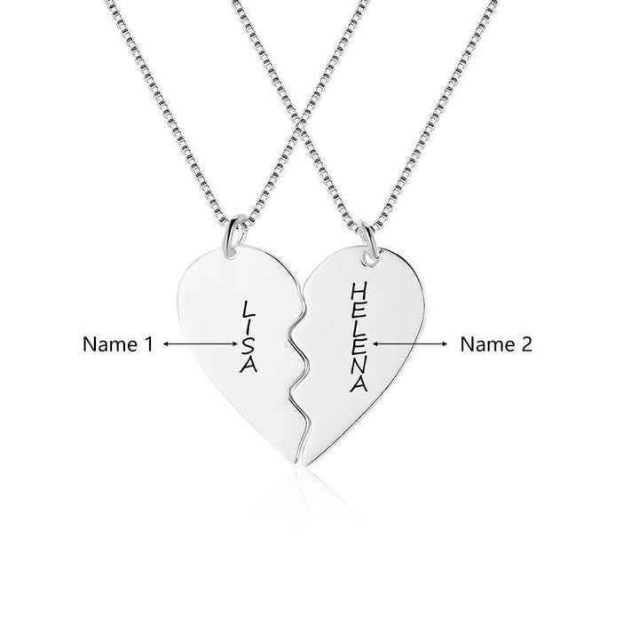 Couple necklaces retailer with names