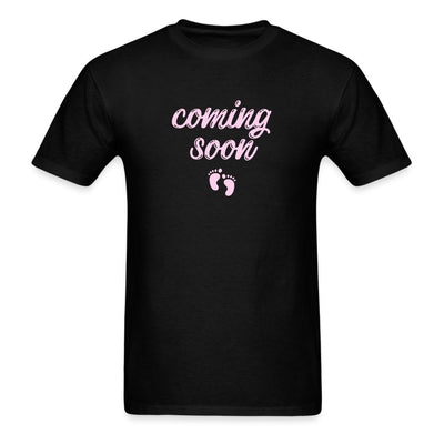 Coming Soon Baby Girl T-Shirt - Unisex Classic T-Shirt | Fruit of the Loom 3930 - black