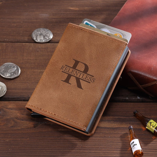 Custom Name Wallet with Extras - Mens -