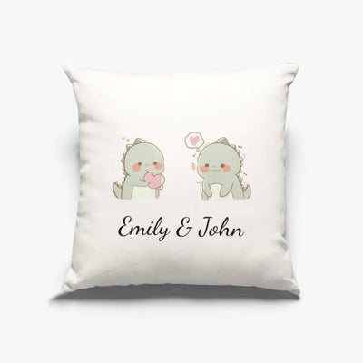 Custom Names Cute Dinos Pillow - Pillow - Pillow Case