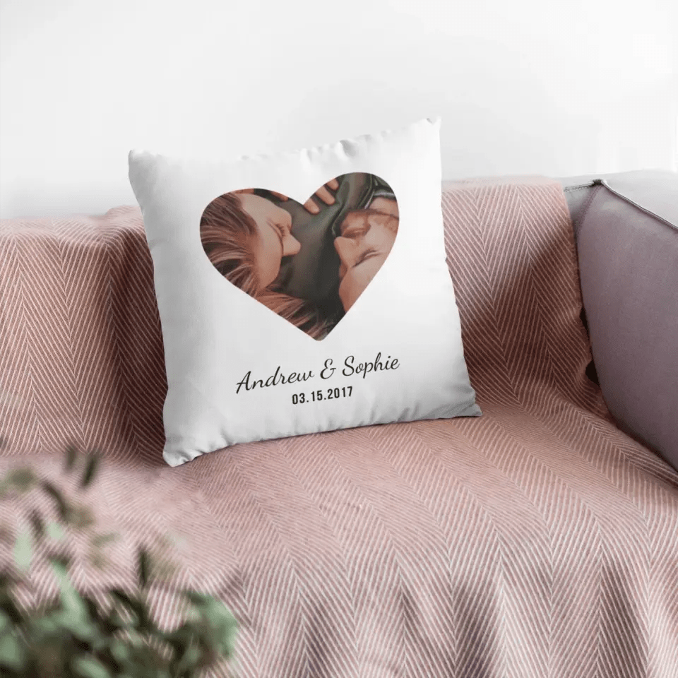 Heart pillow with clearance names