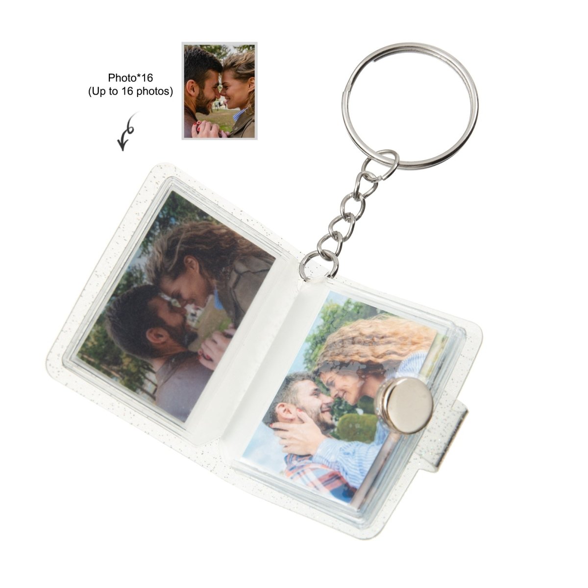 Custom Printed Mini Photos Keychain – CoupleGifts.com