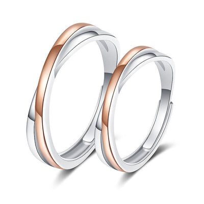 Elegant Matching Promise Rings for Couples - Rings - Male
