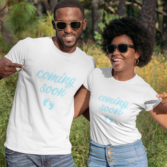 Gender Reveal Boy Matching T-Shirts - Shirts - S