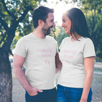 Gender Reveal Girl Matching T-Shirts - Shirts - S