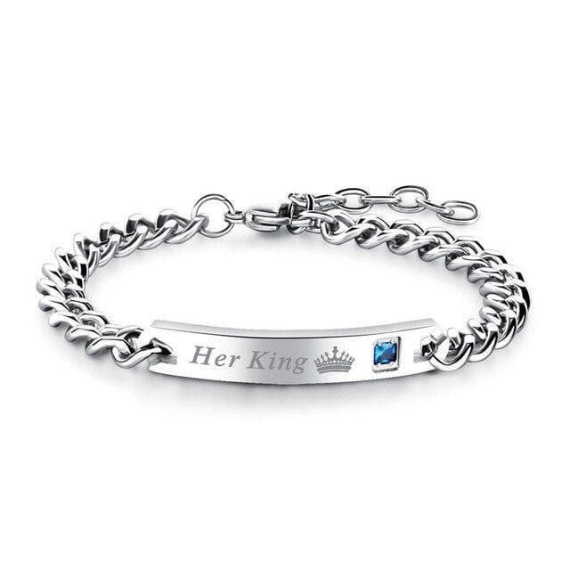His Queen Her King - Couple Bracelets – CoupleGifts.com