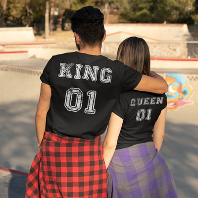 King And Queen 01 Matching T-Shirts - Shirts - S