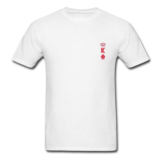 King And Queen Matching Couple T-Shirts - Shirts - white