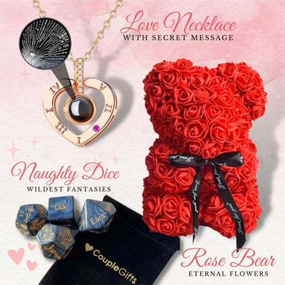 Love Bundle - Necklace, Bear, Dice - Bundle -
