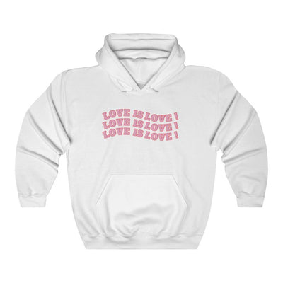 Love Is Love Retro Hoodie - Hoodie - White