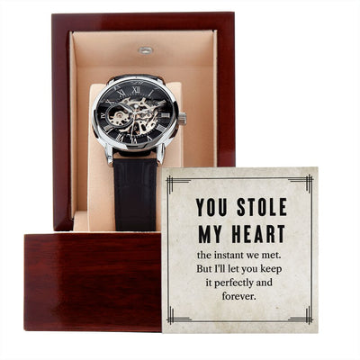 Luxury Skeleton Mechanical Automatic Watch - Jewelry -