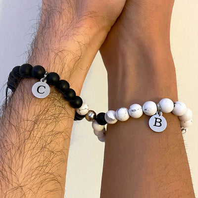Magnetic Beads Bracelets with Custom Letters - Bracelets -