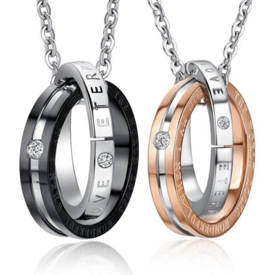 Matching Eternal Love Promise Rings with Necklaces - Necklace -