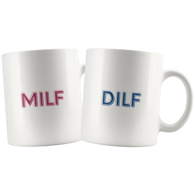 Milf And Dilf Matching Couple Mugs - Drinkware - Milf Mug, Dilf Mug