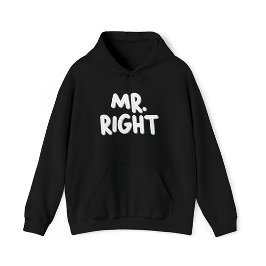 Mr. Right Hoodie - Hoodie - Black