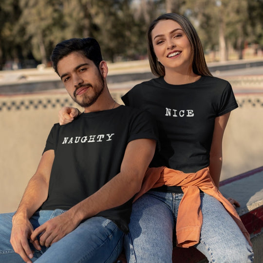 Nice And Naughty Matching T-Shirts - Shirts - S