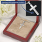 Personalized Cross Necklace for Wife - Jewelry - Luxury Box w/ LED