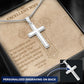 Personalized Cross Necklace for Wife - Jewelry - Two Toned Box