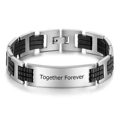 Personalized Engraved Bracelet for Men - Bracelet - International