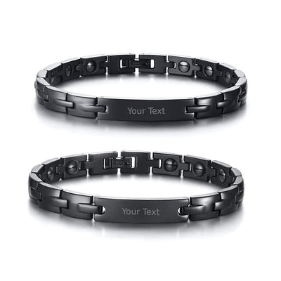 Personalized High-Quality Steel Bracelets for Couples - Bracelets - Pair