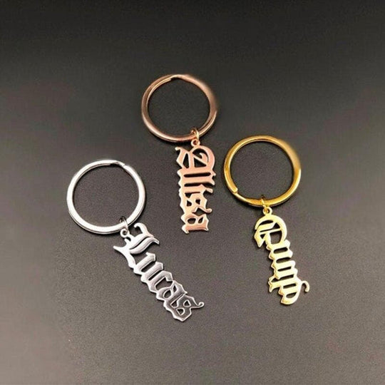 Personalized Keychain with Custom Name Pendant - Keychain - 1to9 fonts