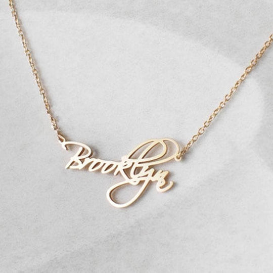 Personalized Necklaces with Custom Name - Necklace - Gold Color