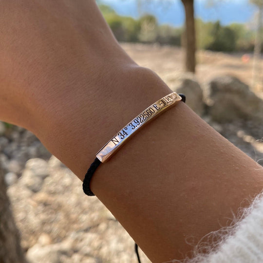 Personalized Rope Bracelets with Engraving - Bracelets - Couple Set