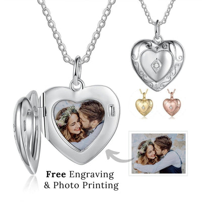 Engraved Cute Couples Pendants Necklaces Set for 2